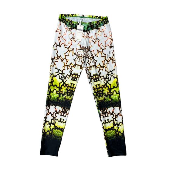 Letube Designer Leggings Boutique Flirt Made In Italy Nature Pattern S - Picture 1 of 5